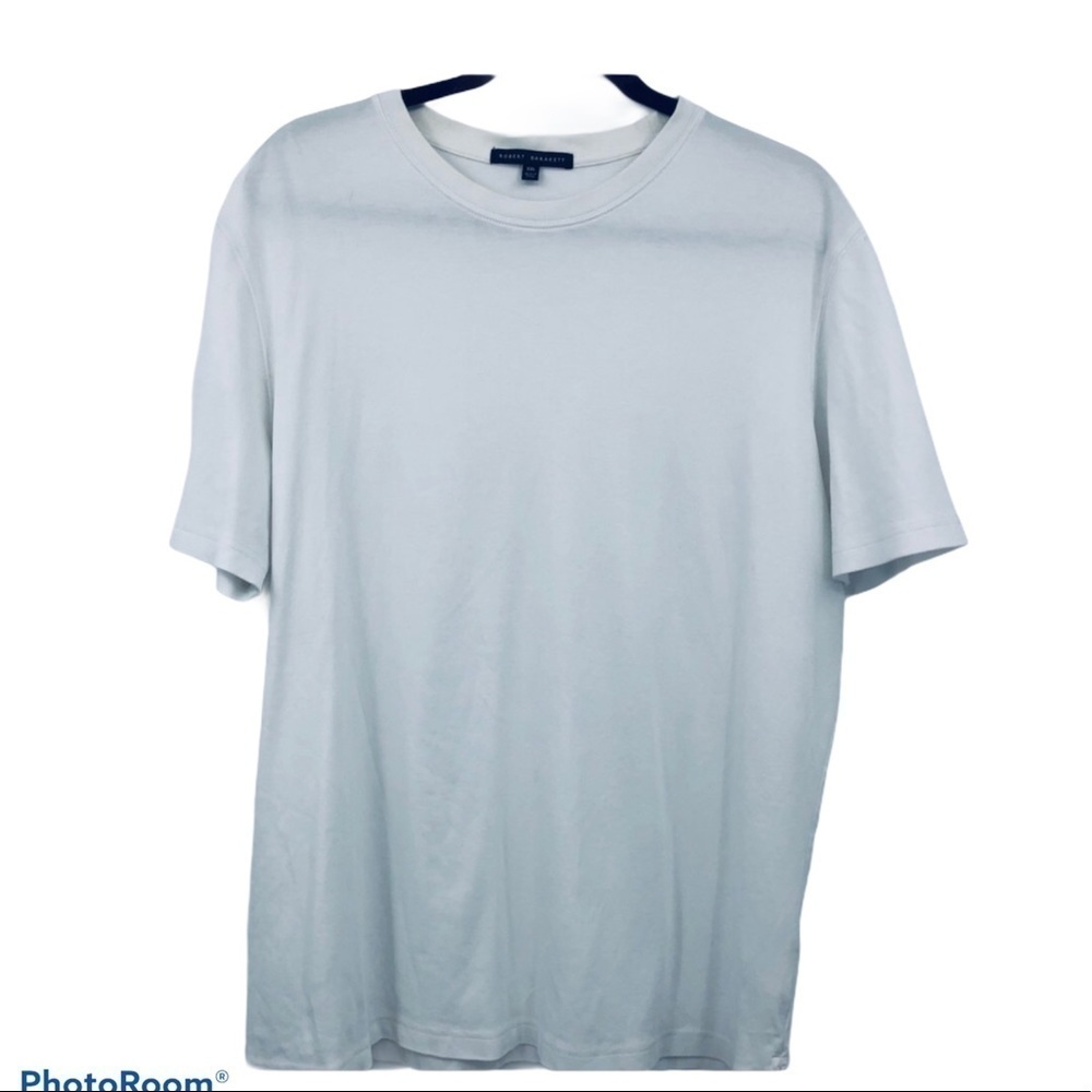 Robert‎ Barakett Men’s crewneck Cream/White top XXL